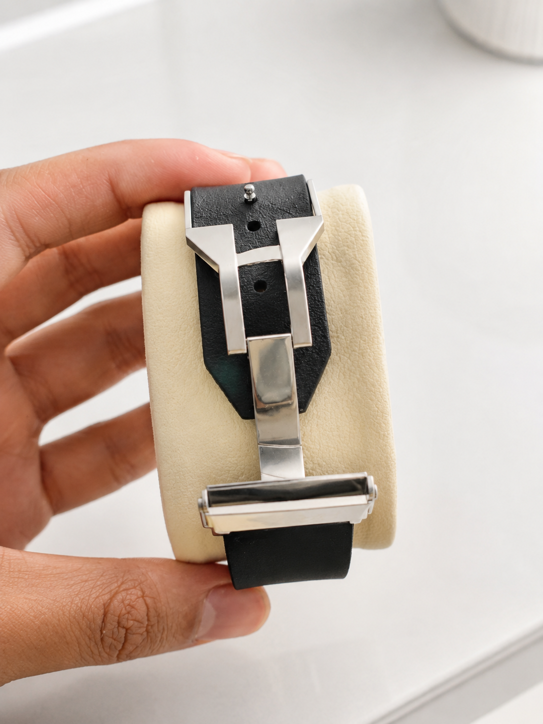 Vealor Big Bang Sang Bleu Geometric Silver Watch – Skeleton Dial