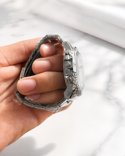 Vealor Toshi Executive Silver Watch – Arabic Dial Edition