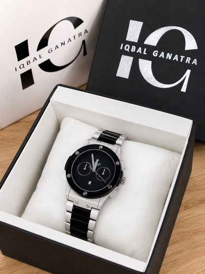 Hub Lot Executive Chronograph – Steel & Matte Black