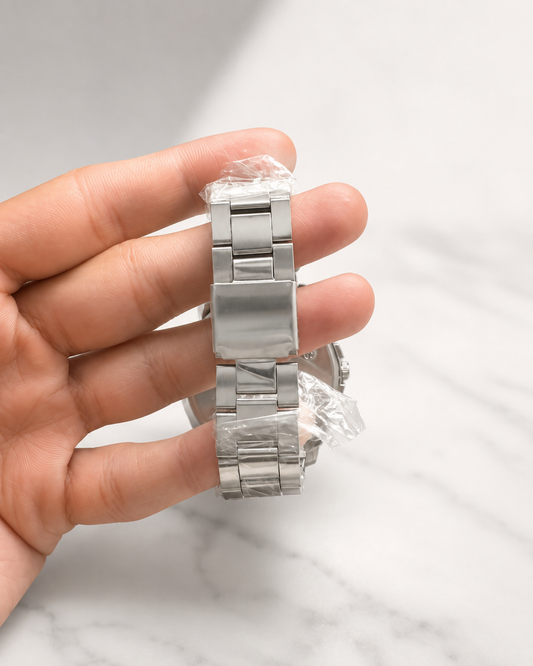 Vealor Toshi Executive Silver Watch – Arabic Dial Edition